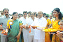 Hon'ble Union Minister Shri.Thaawar Chand Gehlot, M.S.J.&E, G.O.I & Hon'ble Minister of State Shri.Sudarshan Bhagat, MSJ&E, GOI inaugurating the Exhibition