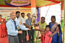 Shri.Loga Shanmugham, Dean Sathyabama University, Chennai Felicitating the PwDs during Inaugural Ceremony.