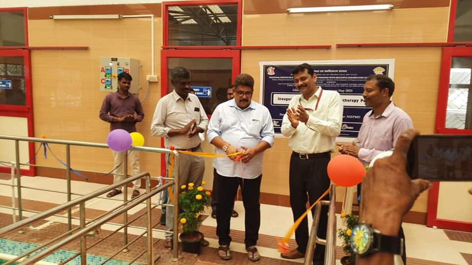 Inauguration of Hydrotherapy Ramp by the Chief Guest Shri.S.S.Balaji, MLA, Tiruporur Constituency