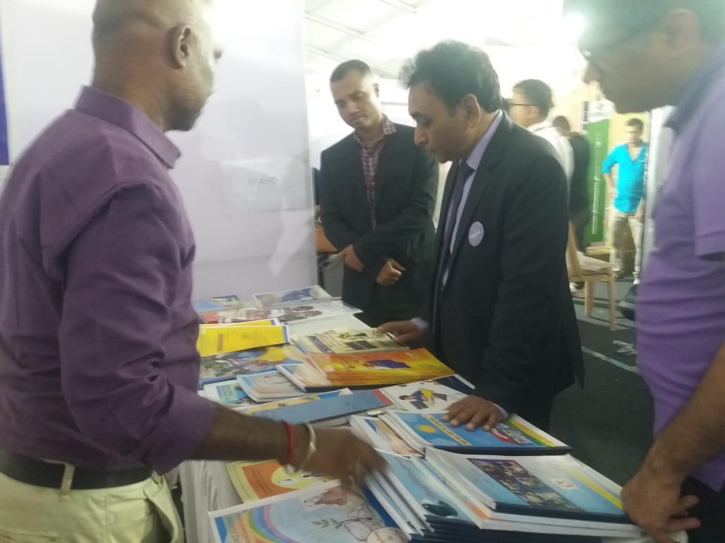 School students visit of NIEPMD Stall